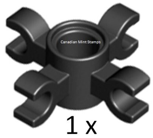 New Lego 1x Black Technic Pin Connector 4 Clip Horizontal Grip
