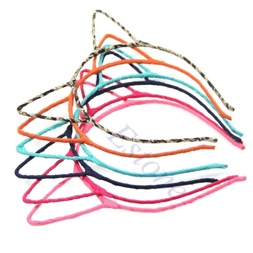 Juego de 15 diademas oreja gato en colores surtidos  Foto 4 de 4