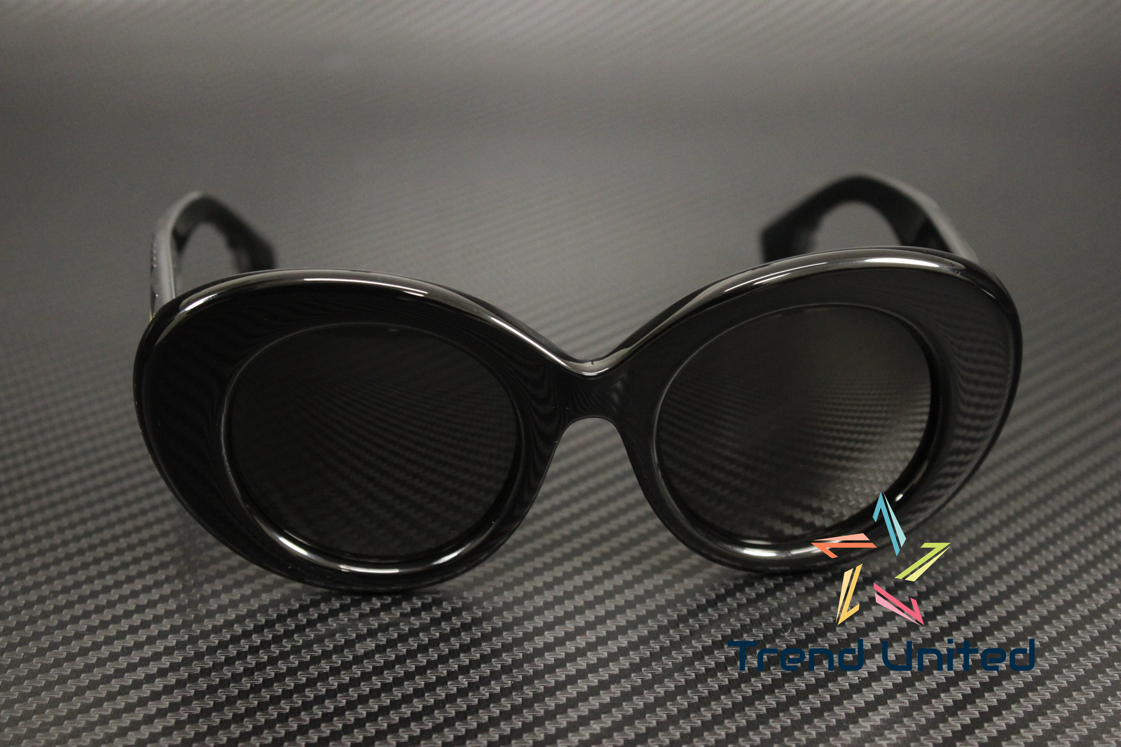 BURBERRY BE4370U 300187 Margot Black Dark Grey 49 mm Women's Sunglasses