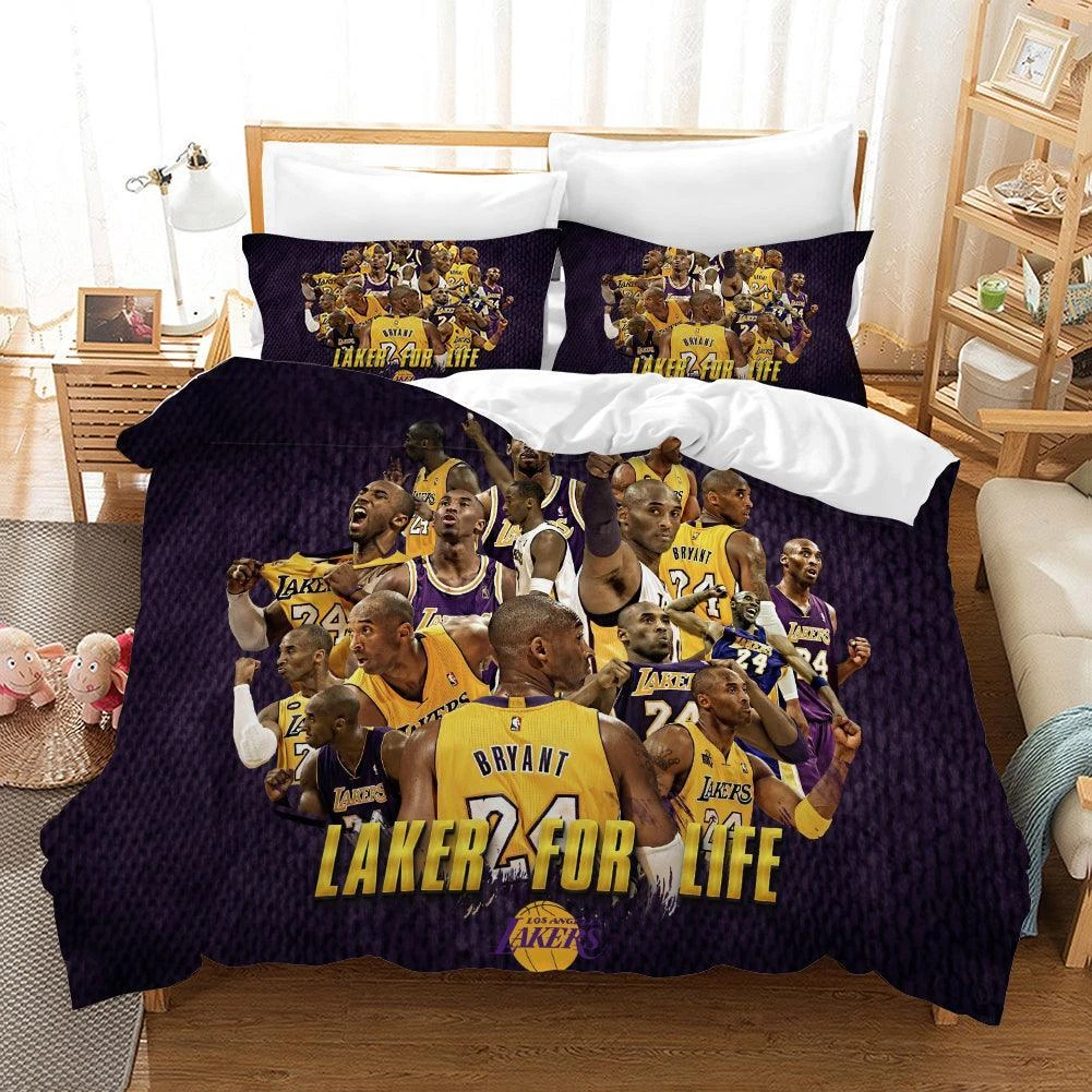 3D Basketball Star Quilt Cover Bedding Set with Pillowcases