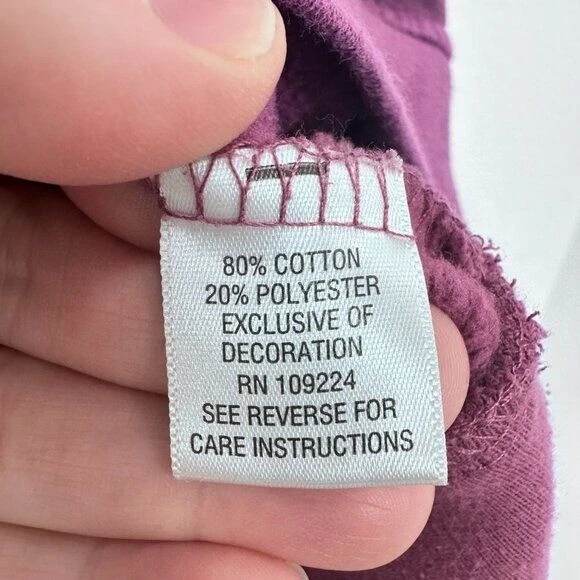 Suéter Breckenridge Mujer Púrpura Floral Bordado Doble Cuello Grannycore 2X Foto 3 de 4