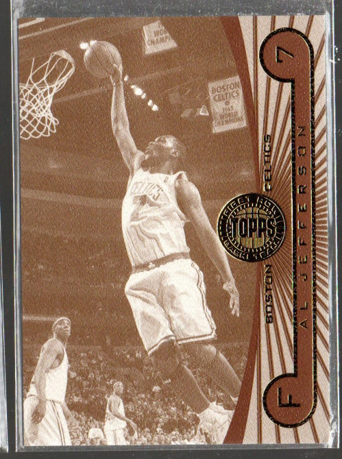 FILA 2005 06 Topps First Row Sepia #37 Al Jefferson 07 25 1 1 JERSEY #
