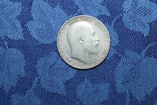 One Shilling 1910 Edward VII. Silber Silver Erhaltung s. Bilder TOP RAR!