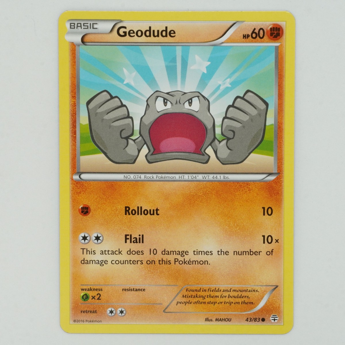 geodude pokemon card Geodude #74