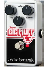 Electro Harmonix Nano Big Muff Pi Fuzz / Distortion Pedal w/ Battery EHX