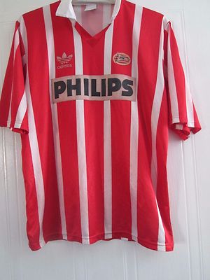 ビンテージ！psv 90-92 ユニフォーム Vintage Adidas PSV Eindhoven 1990/92 Home Kit Soccer Jersey Size L