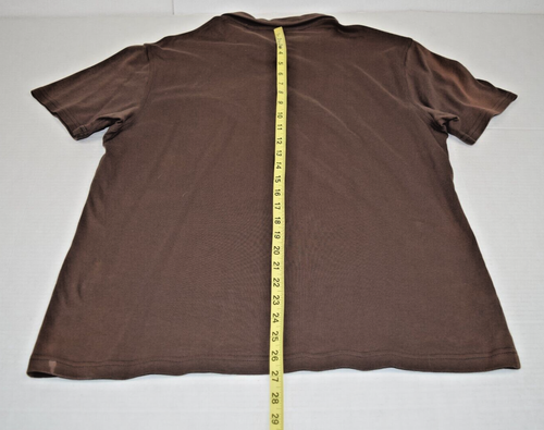 Penguin Shirt VTG Original Penguin Munsingwear Size L 00s Brown Blue Penguin - Picture 10 of 10