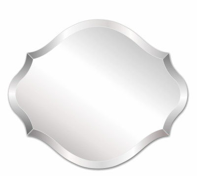 Pro Safe Glass Frameless 24'' x 36'' Traditional Mirror
