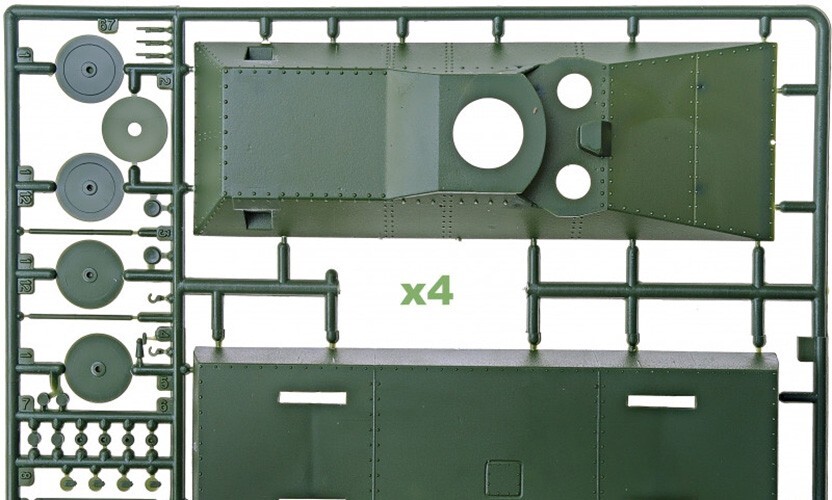 UMT 637 Plastic model kit Scale 172 Wholesale Armored train