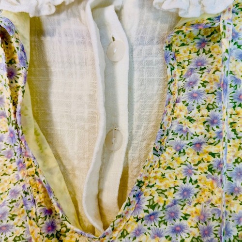 Lost Ink geblümtes Mini Retro Kleid von ASOS Gr. 8 pastell Baumwolle Puffärmel - Bild 7 von 15