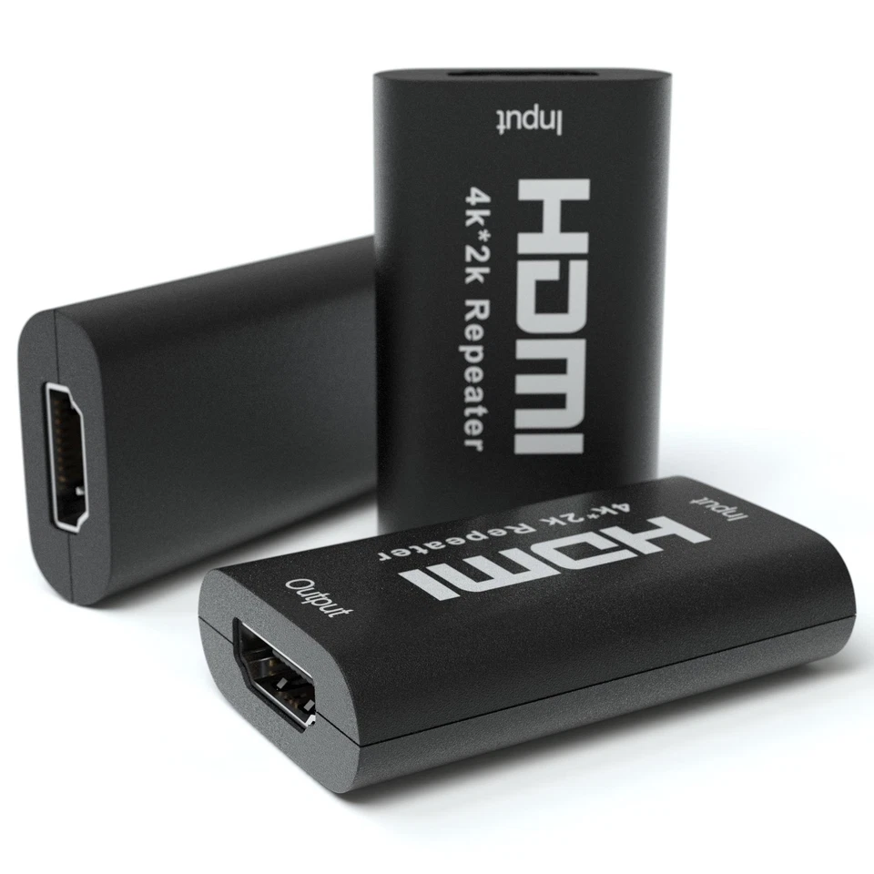 4K HDMI Repeater Signal Verstärker UHD 2160P 3D 1080P Kunststoff bis zu max 40m - Bild 3 von 4