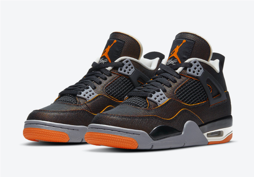 orange and black jordans