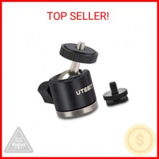 UTEBIT Mini Ball Head, Tripod Head with 1/4" hot Shoe, 360  Rotatable Ball Heads