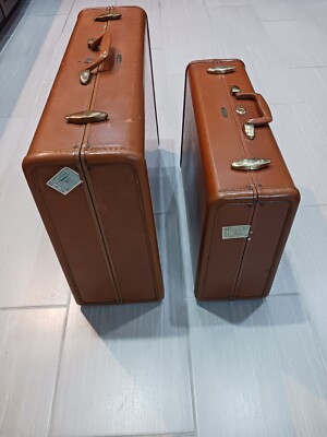 アンティーク　Samsonite　サムソナイト　大小2個セット　1950年代 VINTAGE 1950's SET OF 2- SAMSONITE- TAN/Cognac LEATHER