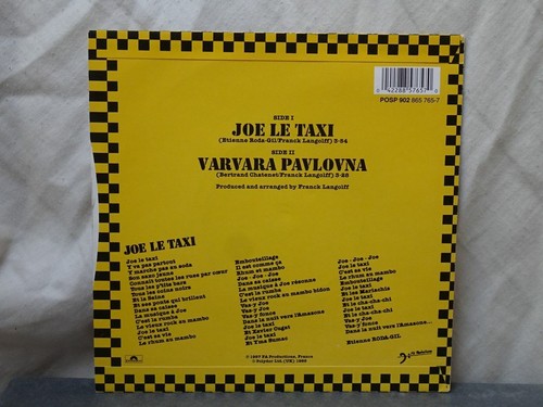 Vanessa Paradis: Joe Le Taxi EX+ 1987 7" - Picture 4 of 4