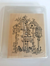 Stampin Up Rubber Stamp Home Tweet Home Bird House 1995 Pre-Owned