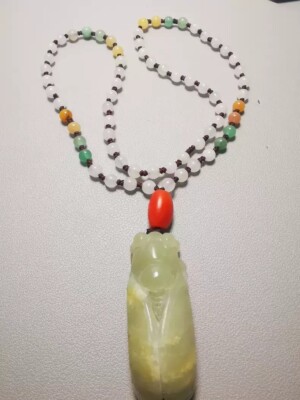 Chinese Antique Qing Dynasty Rare Natural HETIAN Jade Carving