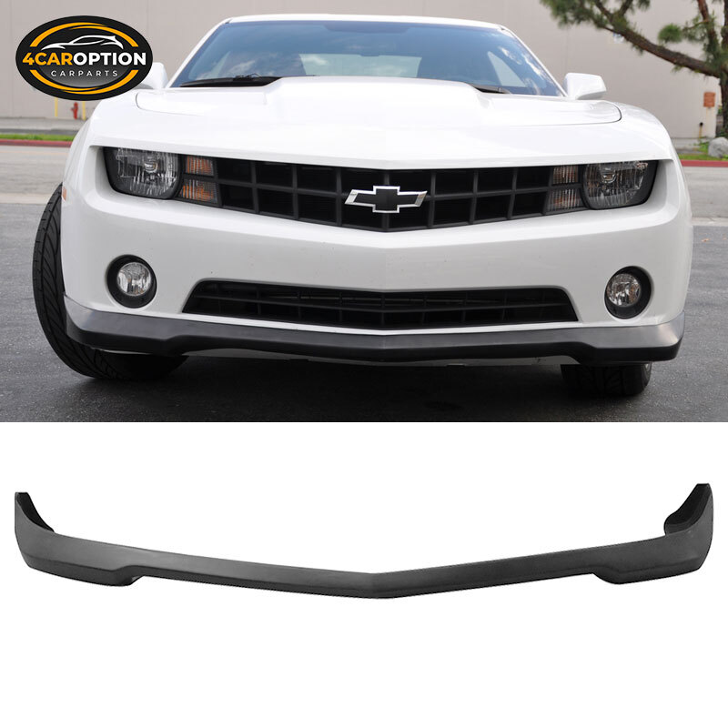 For 10-13 Camaro SS | ZL1 PAINTED GLOSSY BLACK Front Lip Splitter & Side Skirts