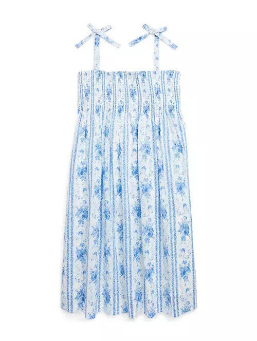 ralph lauren floral smocked cotton dress Polo Ralph Lauren Floral-Print Smocked Cotton Dress