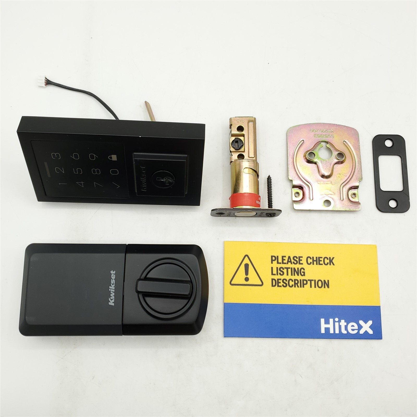 Kwikset SmartCode 270 Smart Deadbolt with Auto-Lock Matte Black Keyless Entry-image