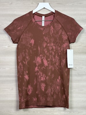 Lululemon Swiftly Tech Short Sleeve 2.0 Size 8 SWRT/BRRO 04241