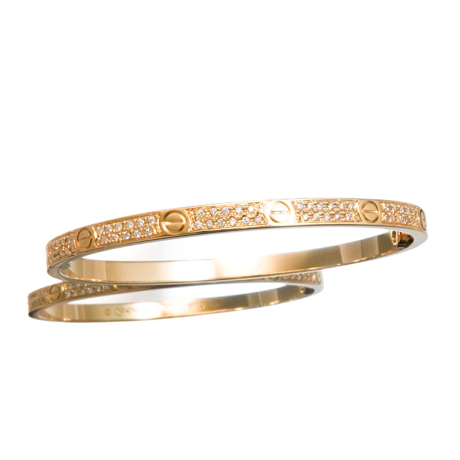 Cartier Love Bracelet 15mm Yellow Gold Diamond Womens Jewelry