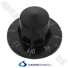 ROBERTSHAW BLACK CONTROL KNOB HI OFF LOW 2-6 NUMBERS  MARKING FOR THERMOSTAT