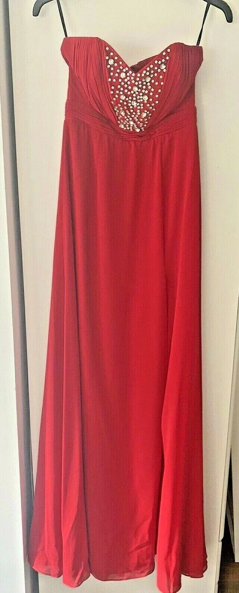Lipsy red sale prom dress