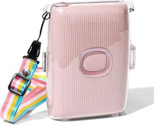 Fujifilm Instax Mini Link 2 Printer Case Clear Hard Cover with Shoulder Strap