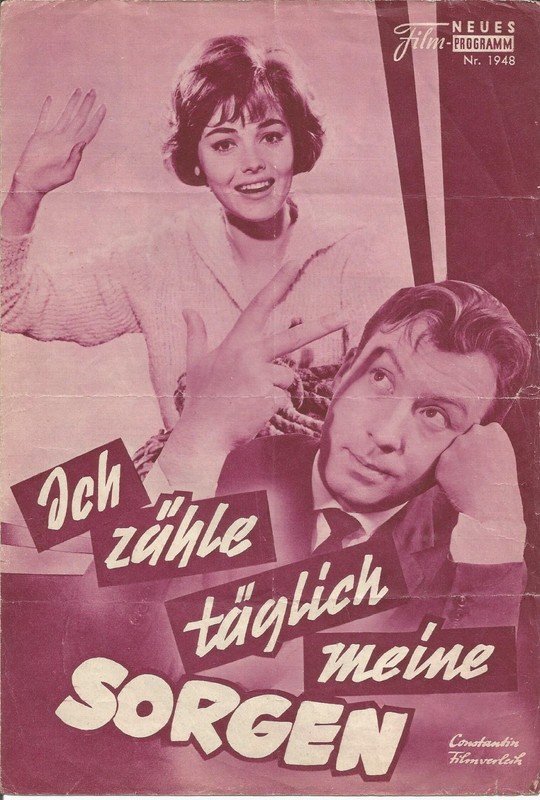 Ich zaehle taeglich meine Sorgen     1960   AUSTRIA     Kino Neues Film Programm