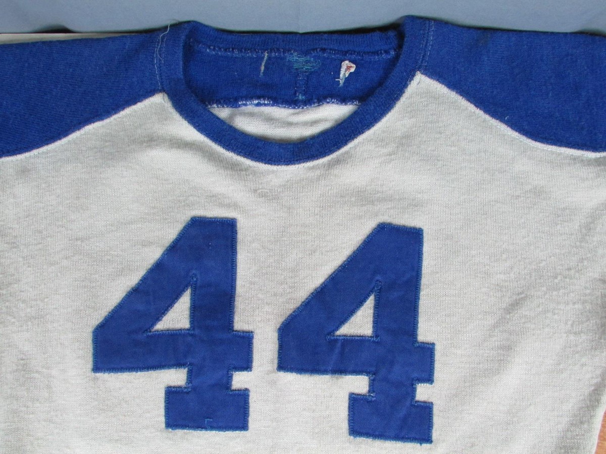 Vintage 1940s Media High School Wool Football Uniform Jersey #44