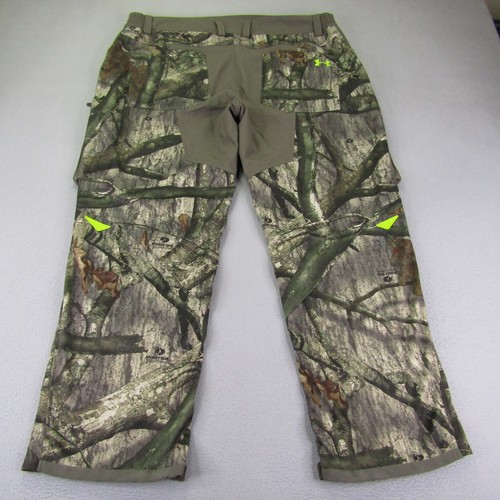 Under Armour Pants Men 3XL Green Scent Control Infrared Softshell Camo Treestand - Picture 5 of 15