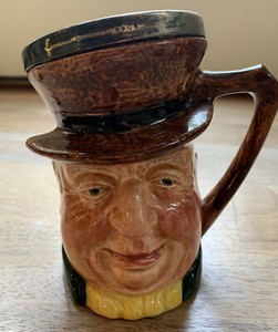Vintage Lancaster Sandland Pottery Mug Stein Tony Weller Handpainted in England