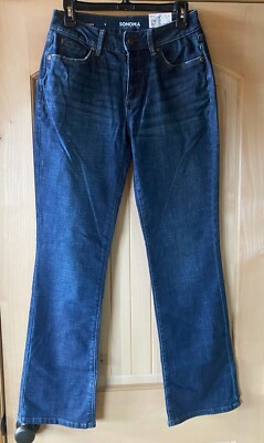 NWT Sonoma Curvy Bootcut High Rise Jeans 6