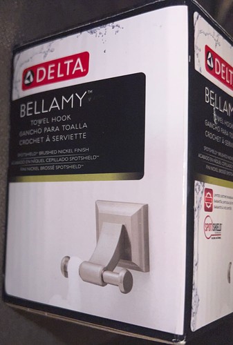 Delta Bellamy Single-Hook Spotshield Brushed Nickel Towel Hook 🪝 BLY35-BN - 第 6/9 張圖片