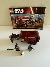 LEGO Star Wars 75099 Rey's Speeder  100% complete. Retired