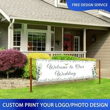Personalized Custom Banner Sign Backdrop for Wedding Anniversary Birthday Party