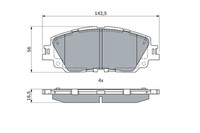 BremsbelÄGe Toyota P. Camry/Rav 4 2.0-2.5 17-