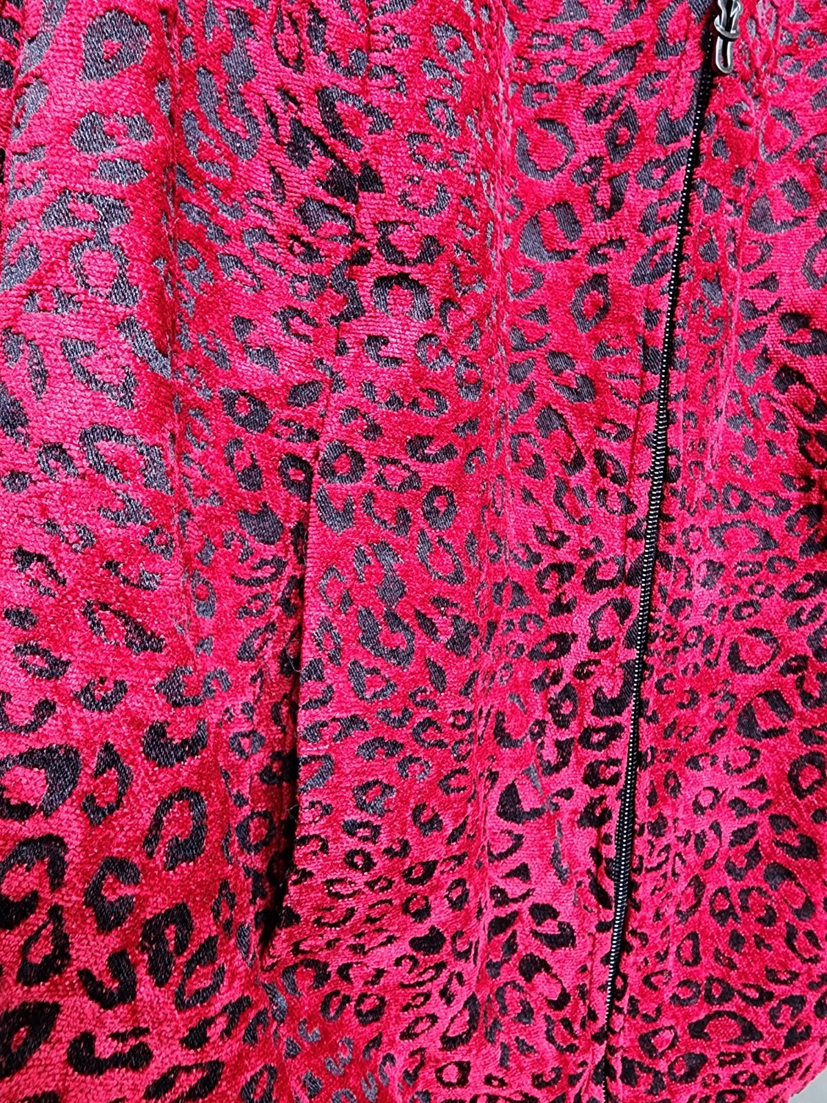 Molly & Max Red Leopard Print Jacket Plus Size 2X… - image 3