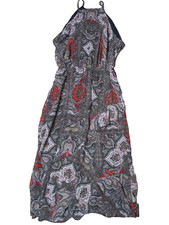 Womens Express Dress Size XS Multicolor Sleeveless Brown Black Orange
