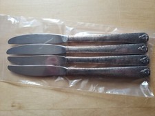 4 ANTIQUE VINTAGE COLLECTIBLE Knives , 8.5", SILVER PLATE