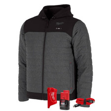 Milwaukee M102G-212X Milwaukee Tool M12 Heated Axis Hooded Jacket Kit with Hexon