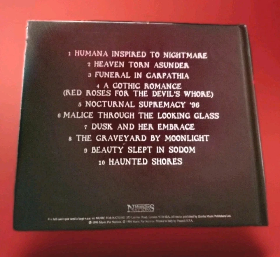 Cradle of Filth-Dusk And Her Embrace Digipack Cd, LTD. Edition 1996, NEU - Bild 2 von 4