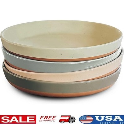Ceramic Bowls Set of 4 Mindful Eating Lead Free Scratch Resistant Durable Style