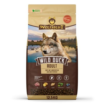 4260603784707 WOLFSBLUT Wild Duck Duck with potatoes - trockenfutter für Hunde -