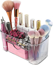 Clear Acrylic Nail Organizer with Drawer for Nail Tools Storage