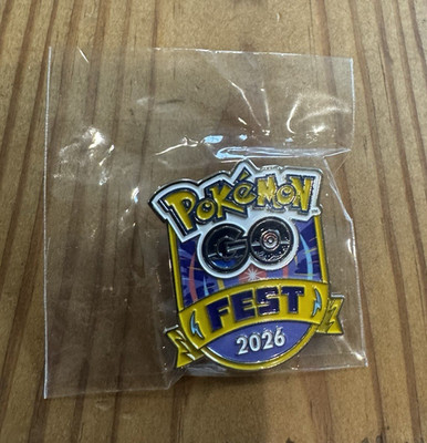 Pokémon GO Fest Chicago 2026 Multicolor Metal Lapel Pin