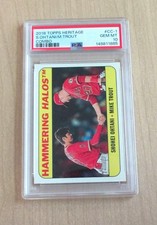 2018 Topps Heritage insert Combo Cards Shohei Ohtani rookie card RC CC-1 PSA 10