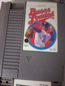 3 Nintendo games NES Monopoly, Bases Loaded, Tecmo Baseball  bc21 26168