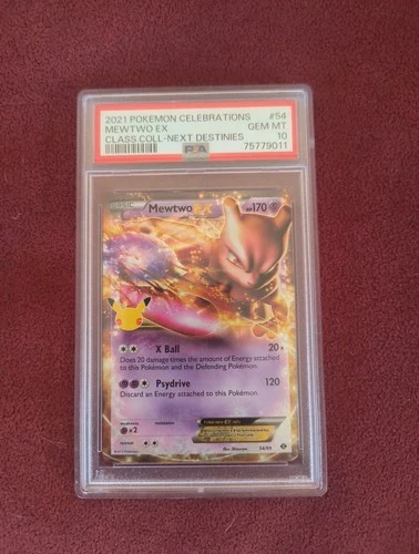2021 Pokemon Celebrations Mewtwo EX Next Destinies #54 Gem Mint PSA 10